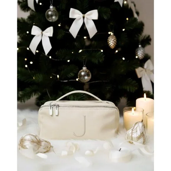 Women AR-Beige-K Large Capacity Cosmetic Travel Makeup Waterproof Portable Bag - Picture 6 of 7